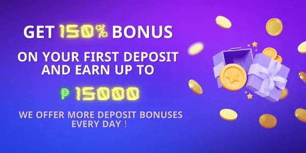 Promotional banner art with bright casino game symbols